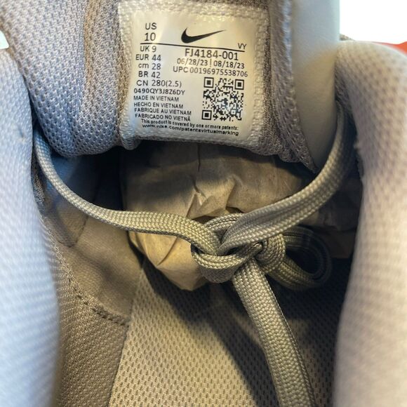 Nike Men’s Air Alpha Force 88’. Medium grey. Suede. Size 10m/11.5W Velcro Strap - Picture 9 of 11